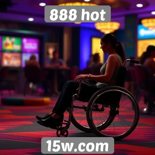 Acessibilidade do site de jogos 888 hot